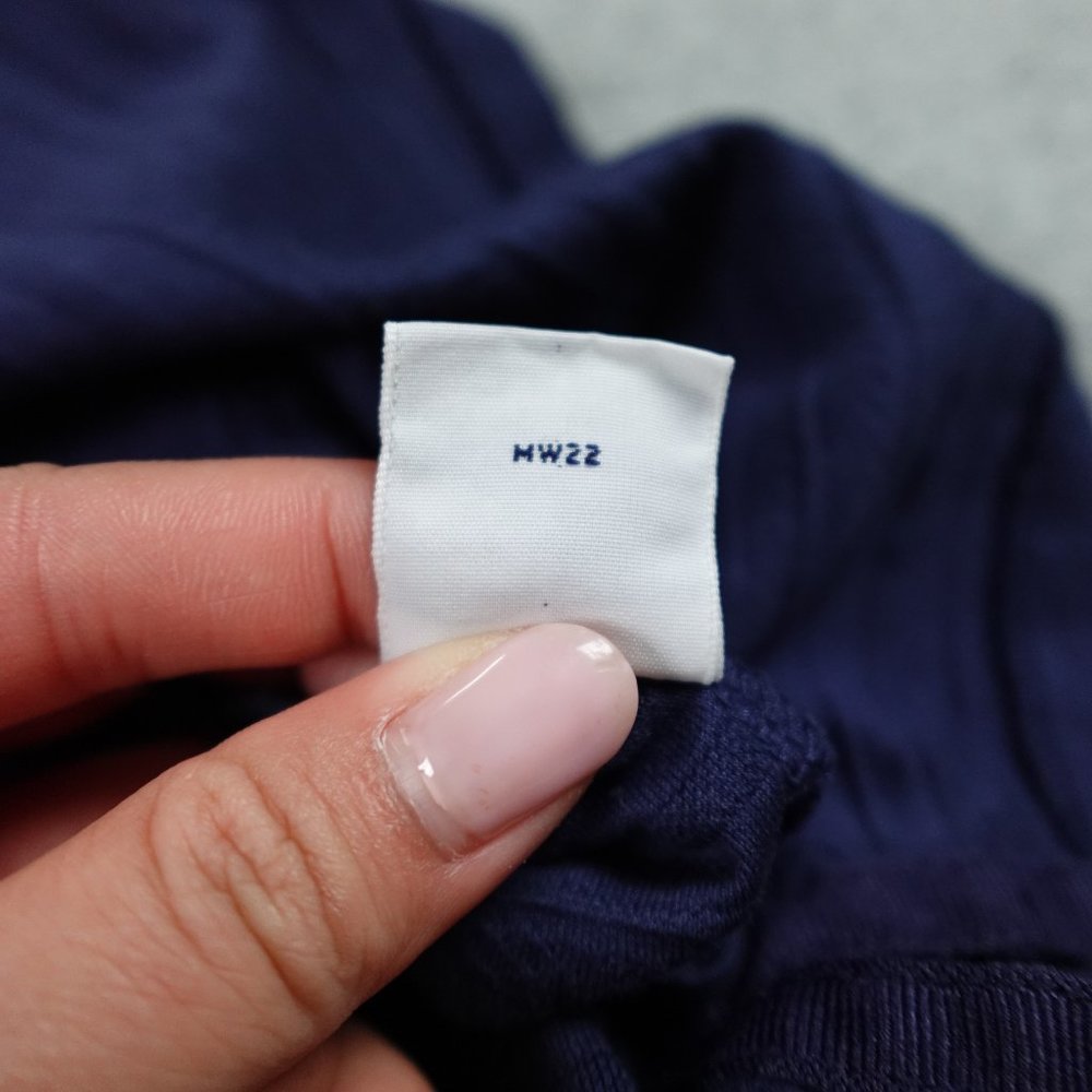 VTG Polo Golf Ralph Lauren 100% Pima Cotton Shirt Mens Large Navy Short Sleeve - Picture 9 of 13